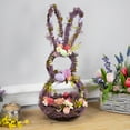 thumbnail image 2 of Northlight Floral Grapevine Bunny Shaped Easter Basket Decoration - 21", 2 of 6