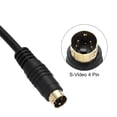 thumbnail image 3 of Cable S Video Uxcell 0.56ft, Adaptador Convertidor de 4 Pines S-Video Macho a RCA Macho para Receptor de TV Monitor, 3 of 5