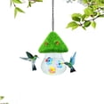 thumbnail image 1 of Flocked House Bird Feeder, Bird Feeder, Hummingbird Feeder, Feeder, Courtyard Hanging Type, 1 of 6