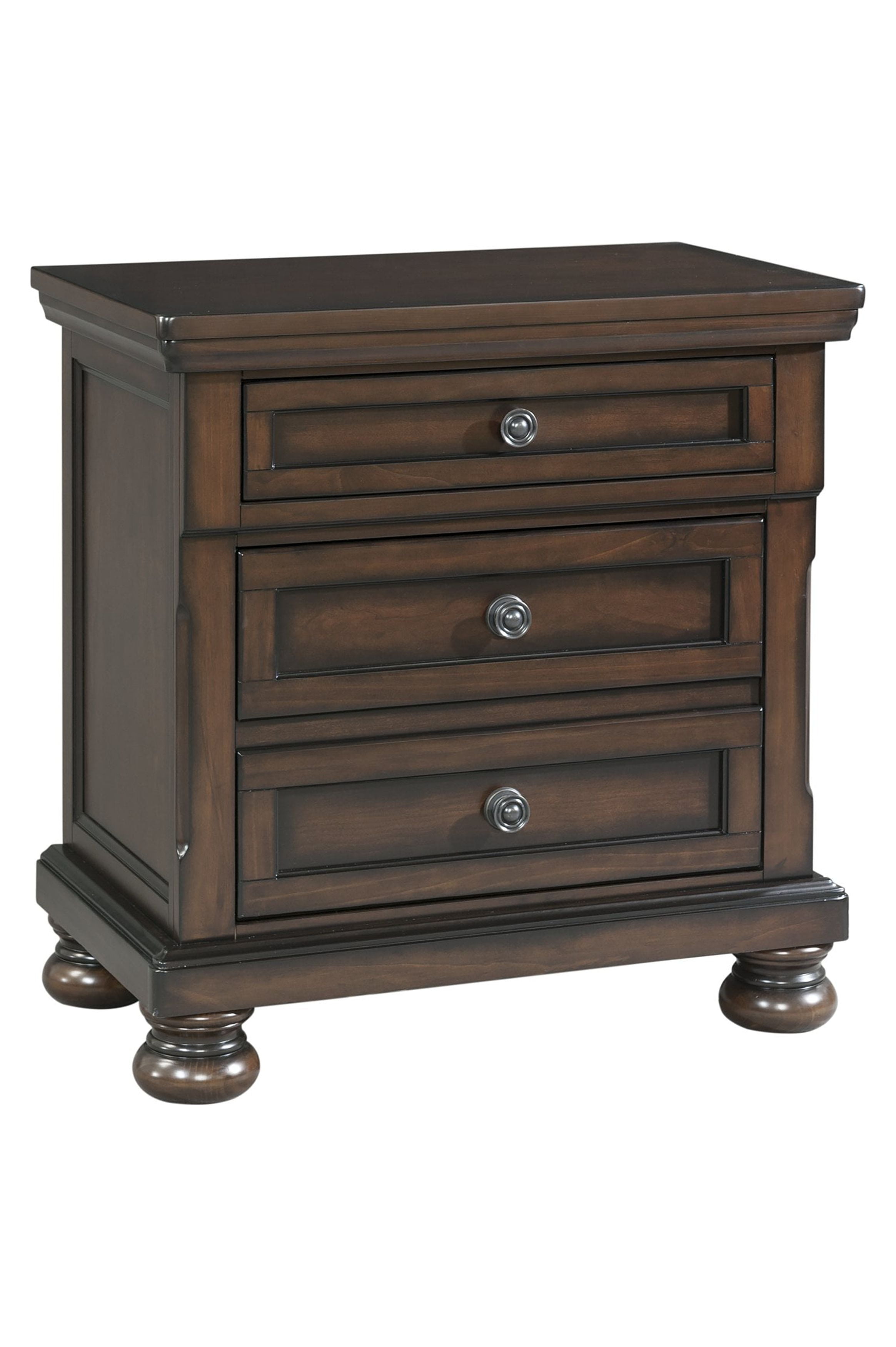 Picket House Furnishings Kingsley Nightstand w/ USB Walnut
