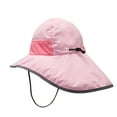 thumbnail image 2 of Lilgiuy Baby Sun Hat Toddler Kids Summer Hat Solid Color Outdoor Children Neck Guard Sun Beach Cap Clearance Sales, 2 of 5