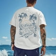 thumbnail image 5 of CONZONE Mens Hawaii Tshirts Short Sleeve Beach T-Shirts for Men Crew Neck Tropical Graphic Casual Summer Tee Tops, 5 of 6