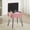 Pink, variant on Vanity Stool Chair, Faux Fur Ottoman Foot Stool with Metal Legs & Adjustable Black Feet, Flip Top Storage Makeup Stool with Soft Padded Seat, Foot Rest for Makeup Room Bedroom