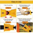 thumbnail image 4 of Chainsaw Sharpener, Chainsaw Sharpener Set with 3 Whetstones, Fast Woodworking Tools for Lumberjacks, Lawn Mowers, Chainsaws, 4 of 5
