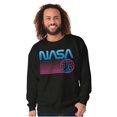 thumbnail image 5 of Vaporwave NASA Worm Logo Shuttle Sweatshirt for Men or Women Brisco Brands S, 5 of 6