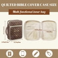 thumbnail image 5 of FOR U DESIGNS Floral Pattern Bible Case GOD IS WITHIN HER Bible Carrier Tote Bag Church Bags Bible Journaling Supplies Protective Church Organizer Holder Bag, 5 of 7
