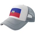 thumbnail image 1 of Flag of Haiti Mesh Back Trucker Cap Baseball Cap, 1 of 8