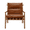Pu Leather- Brown, variant on Guyou Linen Accent Chair Set of 2 - 25.5" Wide Plush Armchair for Living Room & Bedroom, Modern Upholstered Reading Chair with Solid Wood Frame, Begie