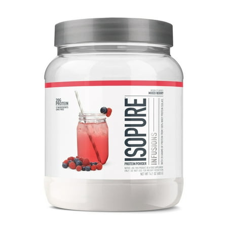 Isopure, Infusions 100% Whey Protein Isolate, Mixed Berry, 16 Servings