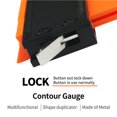 thumbnail image 3 of Contour Gauge Irregular Shape Flexible Contour Gauge Practical Adjustable Woodworking Metalworking Profile Scribing Ruler Measuring Tool Accessory, 3 of 9