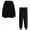 Black, variant on Clearance LYXSSBYX Sweatsuits 2pcs Sets Womens Hot Sale Clearance Women Solid Color Sets Hood Wear Lounge Wear Suit Sport Set Tops Pants