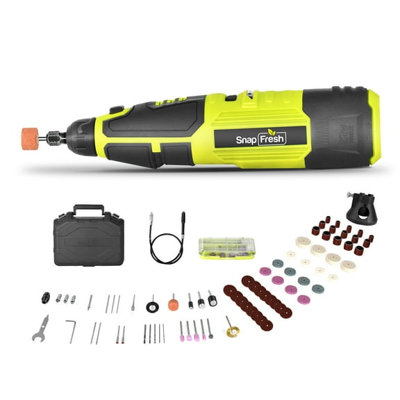 12V Cordless Rotary Tool Kit, 7 speeds, 77 Accessories, 2 attachments, Flex Shaft, Universal keyless chuck,1 hour Quick Charging, for Cutting, Sanding, Polishing, Drilling, Grinding,Carving