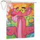 thumbnail image 2 of Cortina de ducha con diseño de pantera rosa, diseño de dibujos animados, con 12 ganchos, impermeable, lavable, de poliéster, para decoración del baño, 60 x 72 pulgadas, de hierro, 2 of 8
