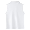 thumbnail image 5 of Byoo Big Girls Sleeveless Polo Shirts Solid Color V-Neck Athletic Kids Tennis Tops Tee Shirt, 5 of 6