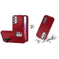 thumbnail image 2 of BD Tough Rugged Cover Designed for Samsung Galaxy A53 5G Case - (Red) Impact Resistant Hybrid Protector Stand Case with Noise-Cancelling Wireless Earbuds with Charging Case, 2 of 4