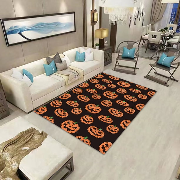 Alfombra de Halloween para decoración de dormitorio, sala de estar, mesa de té, alfombra llena de viento oscuro, alfombra para la habitación del hogar, alfombra para la mesita de noche, tapetes para
