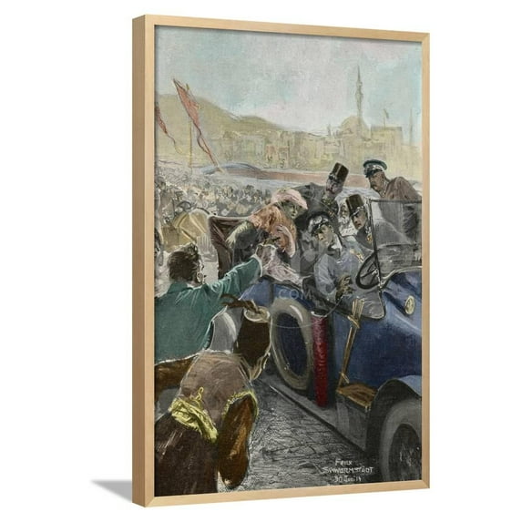Assassination of Archduke Franz Ferdinand 18631914 in Sarajevo, Bosnia, 28Th June 1914, Framed Art Print Wall Art Sold by Art.Com