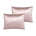 thumbnail image 2 of Posh Living Safiya Velvet 3pc King/California King Comforter Set Blush, 2 of 6