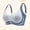 Blue, variant on Seamless Bra with Fixed Cups for Women, Contrast Sponge Underwear, Soft Support, Comfortable and Breathable for Daily Wear