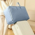 thumbnail image 4 of Bolsa de almacenamiento resistente con asas reforzadas - Bolsa sobredimensionada para mudanzas y embalaje para ropa, colchas y viajes - Diseño de doble cremallera y plegable engrosada, 4 of 8