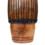 Classic Hand-carved African Quinto Conga Drum - 10x24 - Solid wood, Cow skin, Rope tuned