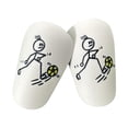 thumbnail image 1 of koolsoo 1 Paire de Mini Protège-Tibias de Football Confortable et Compact Protection des Jambes Antichoc Jaune, 1 of 9