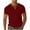 Red, variant on fatyb Men's Cotton T-Shirts Button V Neck Casual Shirts Pullover Short Sleeve Basic Tees Top for Men