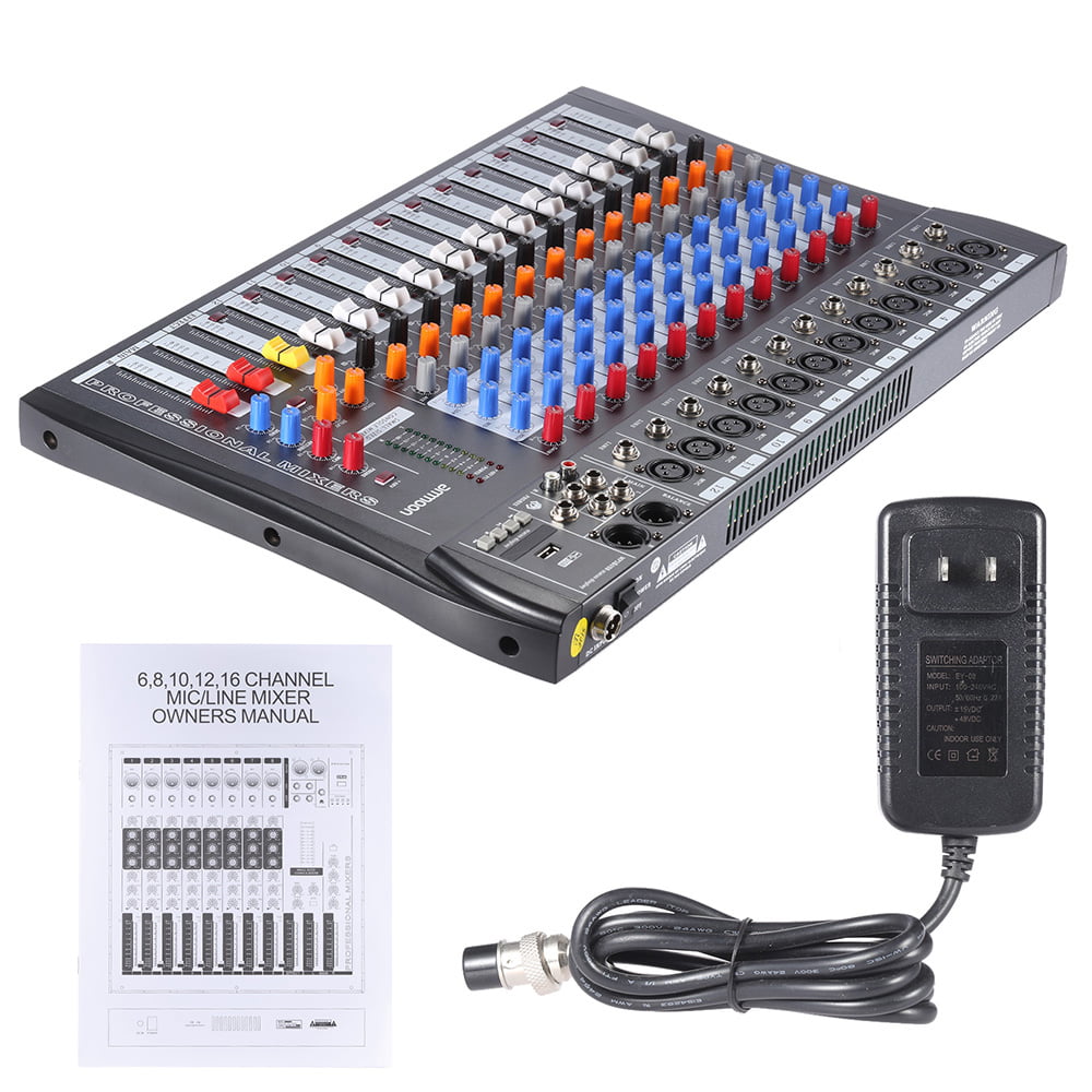 MX400 4-Kanal Profi DJ Mischpult Audio Sound Mixer Mono Mini lärmarm ！ V 