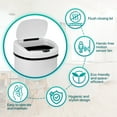 thumbnail image 4 of Kitchen Trash Can 13 Gallon Garbage Can, Sensor Trash Can Touchless Stainless Steel Trash Can, Brushed Dustbin 50 Liter Motion Trash Bin Metal Waste Bin with Lid for Home Bathroom Offic, White, 4 of 7