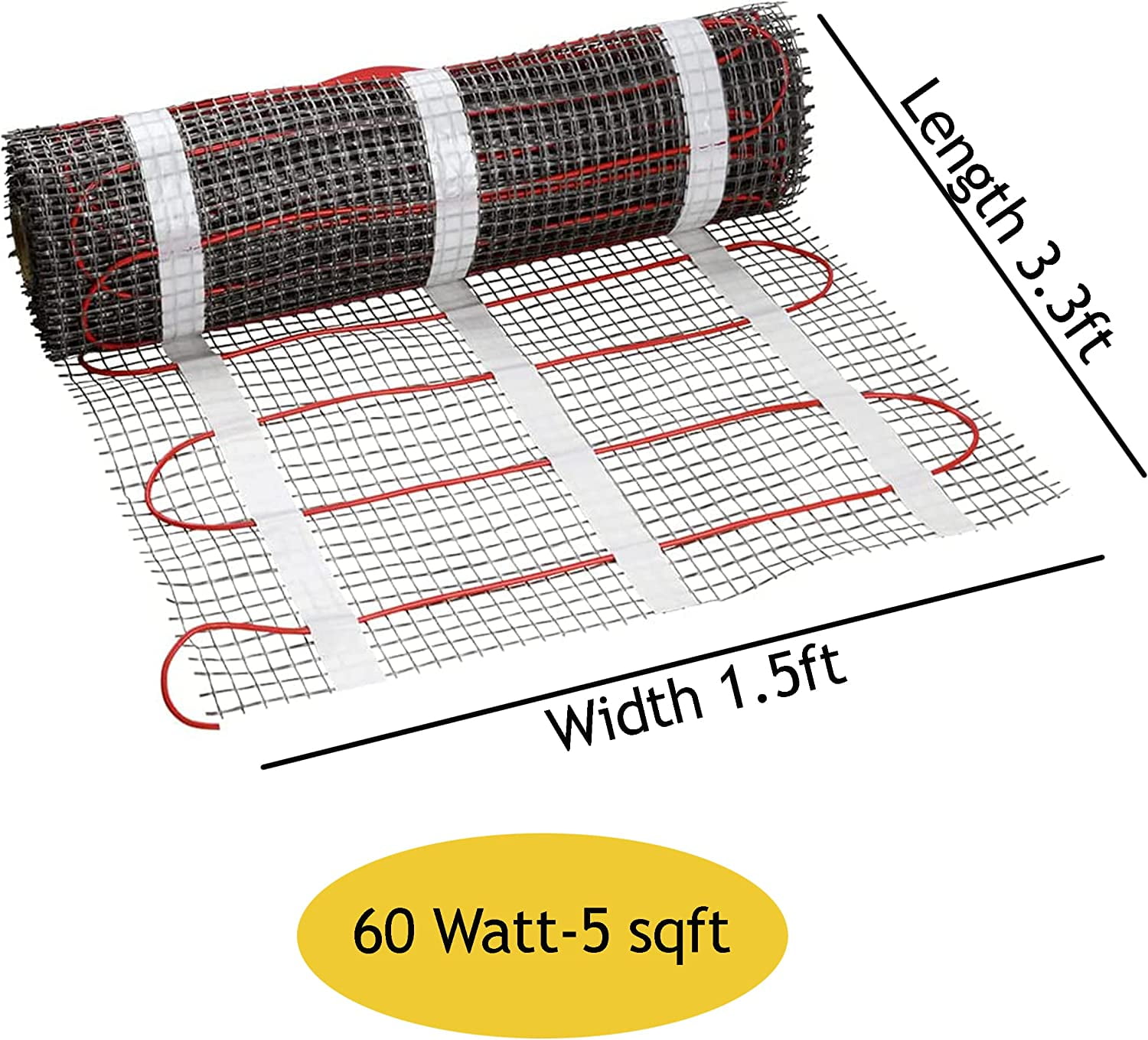 EconoHome Underfloor Heating Mat Fluoropolymer Insulated Floor