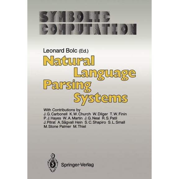Natural Language Parsing Systems, (Paperback)