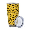 thumbnail image 2 of Balery Dinosaur Pattern 20oz Insulated Car Cup with Dual Drink Lids, Stainless Steel Travel Mug with Straw & Direct Drink Mouth, Eco-Friendly and Leak-Proof-Straw Two-piece Set, 2 of 8