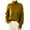 Yellow, variant on Odeerbi Fall Winter Turtleneck Sweater For Women New 2025 Fashion Cable Weaving Long Sleeve High Neck Sweater Olive Green
