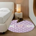 thumbnail image 3 of Round Rugs 3 Ft, Pink Bow Non Slip Area Rugs for Kitchen Bedroom Entryway, Modern Cartoon Cute Funny Dots Striped Washable Carpet Runner Rug Floor Mats for Bedroom Home Decor, 3 of 9