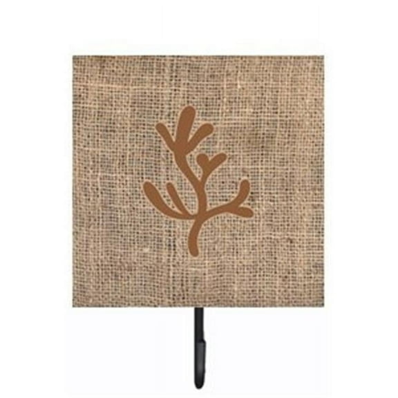 Carolines Treasures BB1103-BL-BN-SH4 Coral Burlap and Brown Leash Or Key Holder