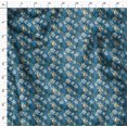 thumbnail image 4 of Soimoi Moss Georgette Fabric Monstera Leaf & Floral Print Fabric by The Yard 42 Inch Wide, 4 of 5