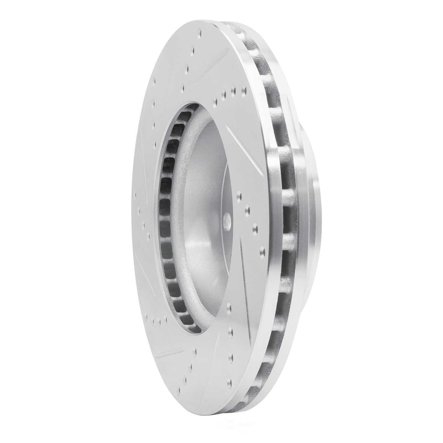 Dynamic Friction Company 631-40043R DFC Brake Rotor - Drilled And Slotted - Silver