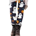 thumbnail image 3 of Trikvn Halloween Leggings for Women High Waisted Cute Ghost Pumpkin Star Print Yoga Pants Fall Spooky Tights Holiday Casual, 3 of 5