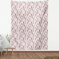 thumbnail image 4 of Ambesonne Vintage Asian Fabric by the Yard Upholstery, Cherry Blossoms Japan, 5 Yards, Baby Pink Umber Ivory, 4 of 5