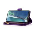 thumbnail image 2 of Allytech Galaxy Note20 Case, PU Leather Zipper Wallet Case 9 Cards Holder Hand Wrist Strap Stand Shockproof Protective Flip Case Cover for Samsung Galaxy Note20 6.7" 5G - Purple, 2 of 8