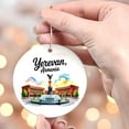 thumbnail image 4 of Yerevan Armenia Christmas Ornament, Collection of City Travel Souvenirs for Family and Friends, Christmas Tree Ornament City Travel, Trips of The Year, Christmas Ornament 2025, 4 of 5