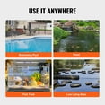 thumbnail image 5 of KFFKFF 1/3 HP Sump Pump, 2450 GPH Flow Rate & 30 ft Elevation Dirty Water Pump, Submersible Utility Pump with 10 ft Power Cord for Pool, Pond, and Basement, 5 of 9