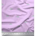 thumbnail image 1 of Soimoi Purple Rayon Fabric Text & Crown Kids Printed Craft Fabric by the Yard 56 Inch Wide, 1 of 3