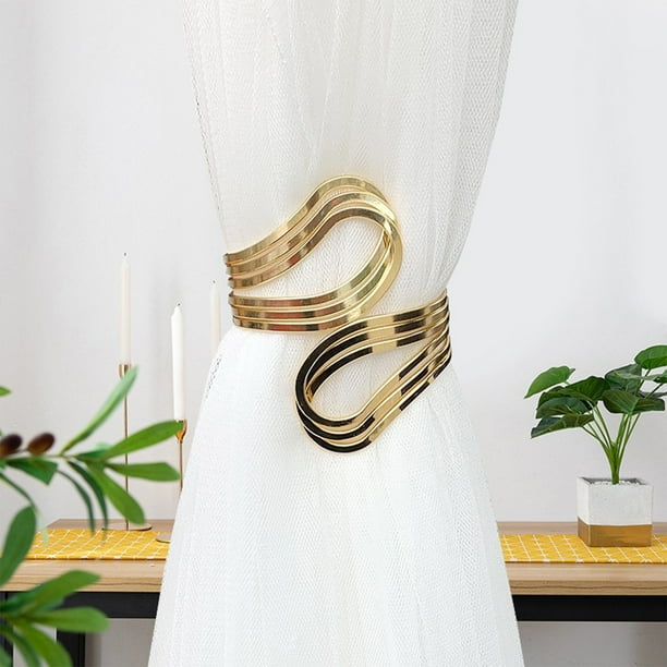 Abrazaderas Magnéticas para Cortinas, 1 Pieza de Flores de Cristal Brillantes, Hebillas para Cortinas con Alambre Elástico de Alta Elasticidad para Decoración Del Hogar (Plateadas)