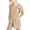 Beige, variant on BFHHYA Girls Cotton Linen Rompers Spaghetti Strap Sleeveless V-Neck Shorts Jumpsuits Fashion Summer Rompers with Pockets 5-14 Y