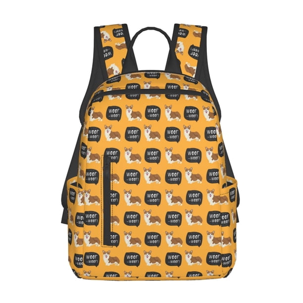 Disketp Corgi Mochila Ligera e Impermeable, Mochila de Día Resistente para Viajes, Senderismo y Uso Diario para Hombre y Mujer