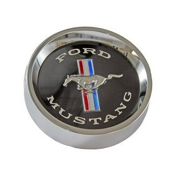 Scott Drake C5ZZ-1130-BK 1965-1966 Styled Steel Hub Caps Black