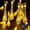 Warm White, variant on Solar Outdoor String Lights, 20.8FT 30 LED Teardrop Lights Outdoor Waterproof, 8 Modes Multicolor Water String Lights Drop for Gardens Patio Yard Party Holiday