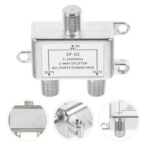 SEWOART Splitters for High Speed Internet Plastic Connector Cable 1Pcs Aluminum Signal Splitting