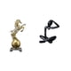 thumbnail image 1 of Figura decorativa de resina con forma de caballo pensador, adorno artesanal abstracto, coleccionable, moderna, escultura, centro de mesa, estante, sal, 1 of 8